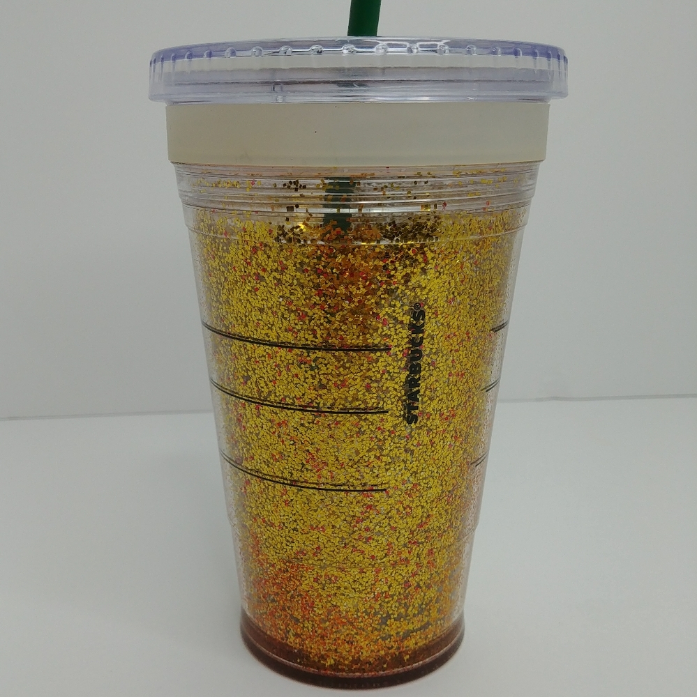 Starbucks 2011 Holiday Gold Glitter 16 oz Tumbler - Picture 4 of 8